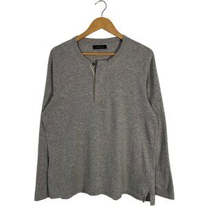 Ermenegildo Zegna Cotton / Cashmere Blend Long Sleeve Henley T-shirt men's XL/53